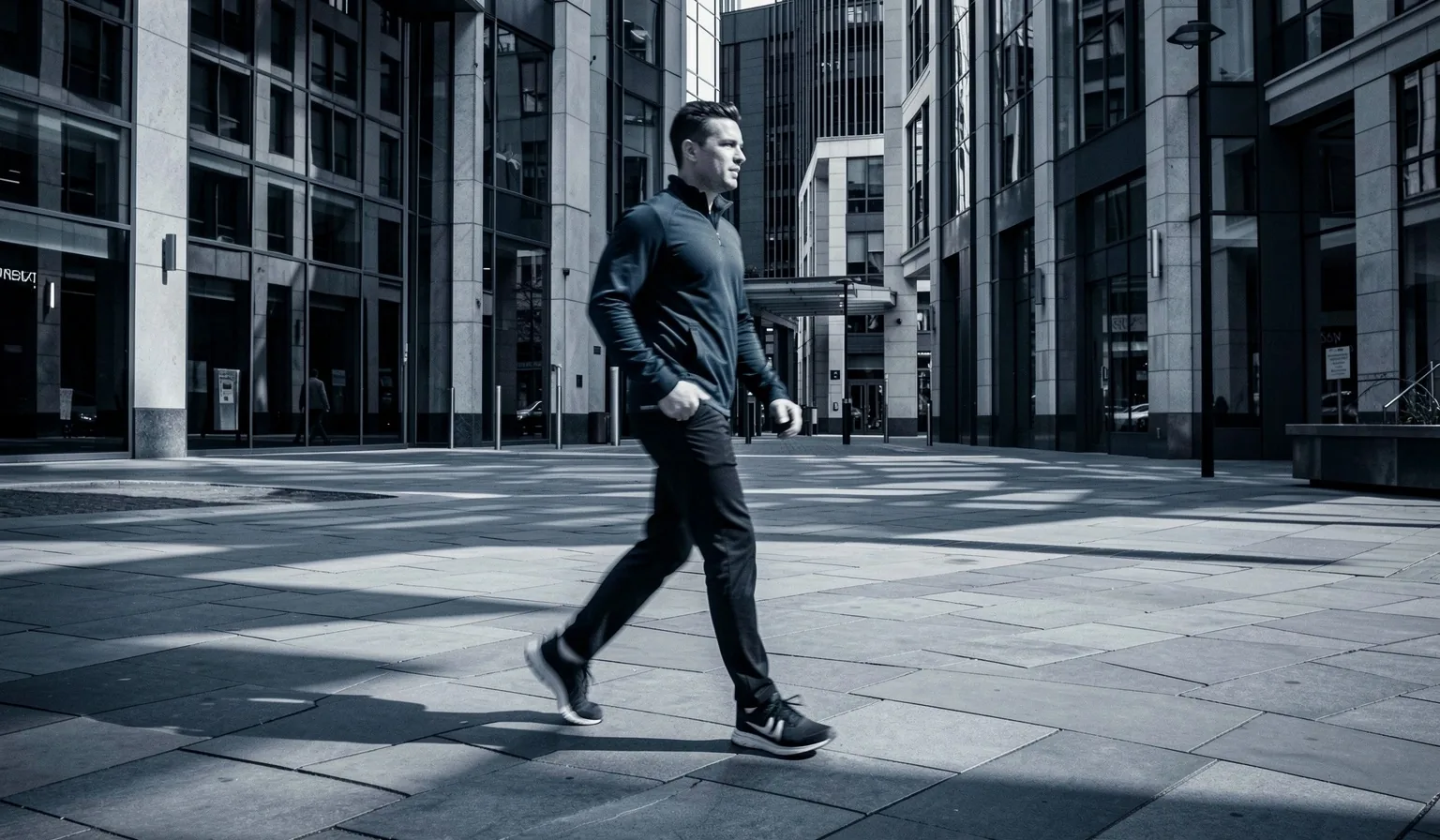 Urban environment representing the paced coaching lifestyle